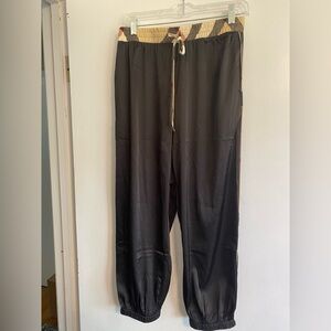Dress Day Hint of Sophistication Satin Jogger Pants- Size L